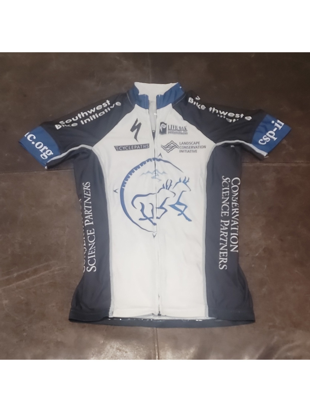 Specialized Womens SZ S Cycling Jersey Full Zip Southwest Bike Initiative 345